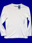 NWT Kids Size 10 (Medium) Long Sleeve Light Weight Speckled White T-Shirt