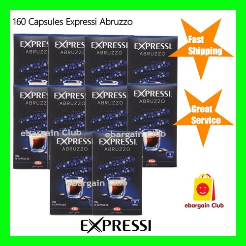 160 Capsules Expressi Coffee Pods Abruzzo Value Pack 10 boxes ALDI Intensity 12 eBay