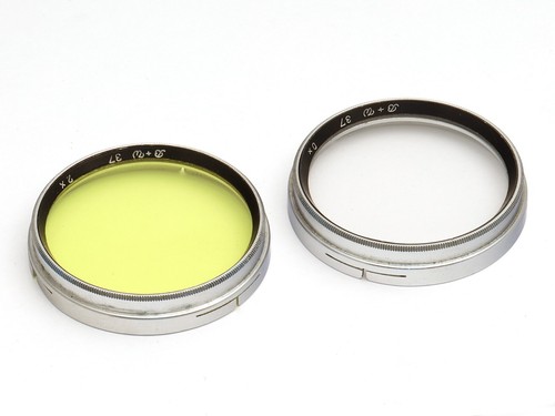 Original B&W 2er Aufsteck Filter Set 37 2x Gelbfilter und 3 0x UV Filter ⦰ 37mm