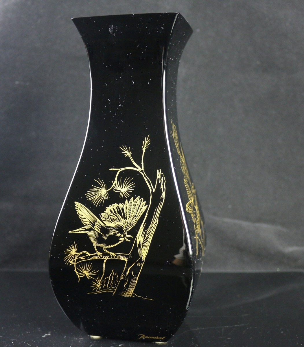 期間限定希少品Baccarat Jasmine Vase バカラ　ジャスミン花瓶 オールドバカラ「花文ジャポニズム 花瓶(model-s.913