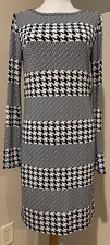 MICHAEL KORS Womens Navy Blue & White Dress - Sz Small