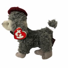 Vintage Ty Poodle Dog Beanie Babies CHERI The Attic Treasures 1993 6.5"