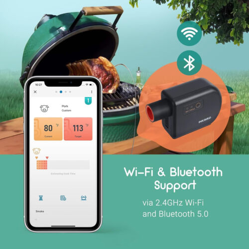 Wi-Fi & Bluetooth BBQ Smoker Temperature Controller with Automatic Smoker Fan, - Picture 9 of 21