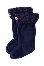 Hunter Kids Cable Cuff Welly Socks Navy Sz 11-13 132847