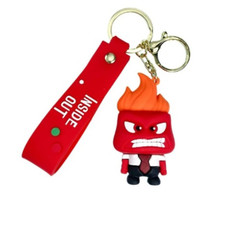 Disney Inside Out2 anger PVC Bags Hanger Pendant Keychain keyrings key tags