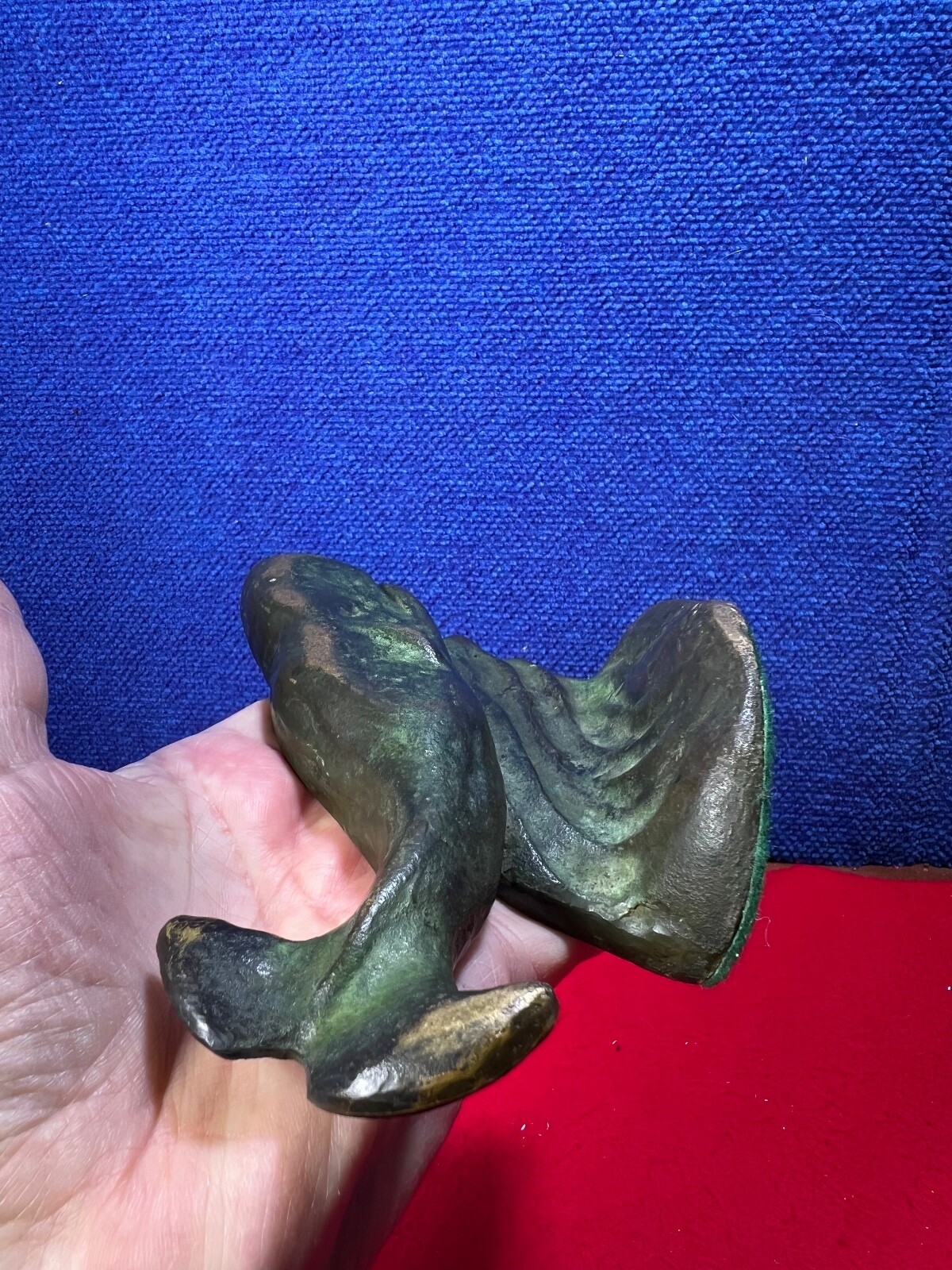 RARE FIGURAL **SPERM WHALE** BOOKENDS AA215. **ROYALSTON ARTS FOUNDRY