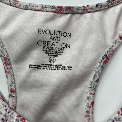 Set atletico evoluzione e creazione crop top racerback leggings neve giardino floreale - Foto 8 di 20