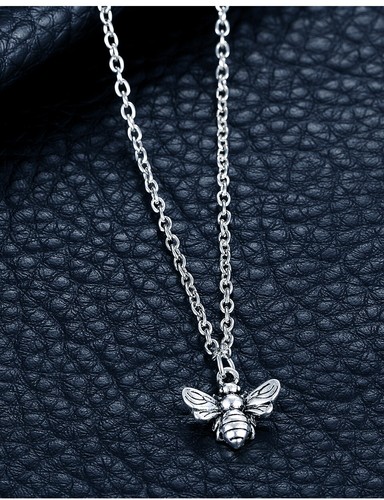 10pcs New Fashion Trendy Silver Bee 