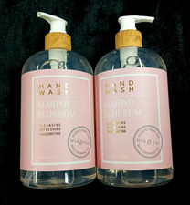 2- 24 OZ Mia & Co. Almond Blossom Refreshing CLEANSING Hand Wash W/ Coconut Oil 0.77 per fl oz