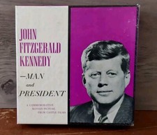 Vintage JFK John Fitzgerald Kennedy Man and President 8mm Castle Films Movie