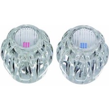 Sterling Hot/Cold Clear 2" Tub Shower Handles