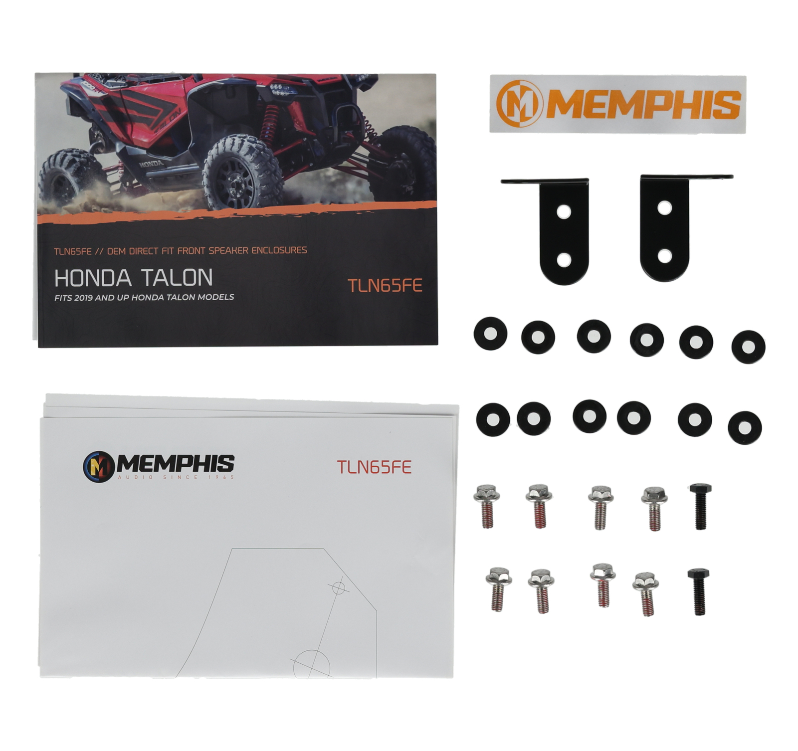 Пара динамиков Memphis TLN65FE Корпуса PodУсилитель Bluetooth для Honda Talon 2019