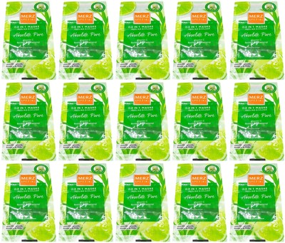 15x Merz Gesichtsmaske ABSOLUTE PURE 9g Peeling 2-in-1 Maske VitaminC Limettenöl