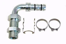 Automotive AC Hose Fitting EZ Clip #10 Male 90 Bulkhead 70R8071