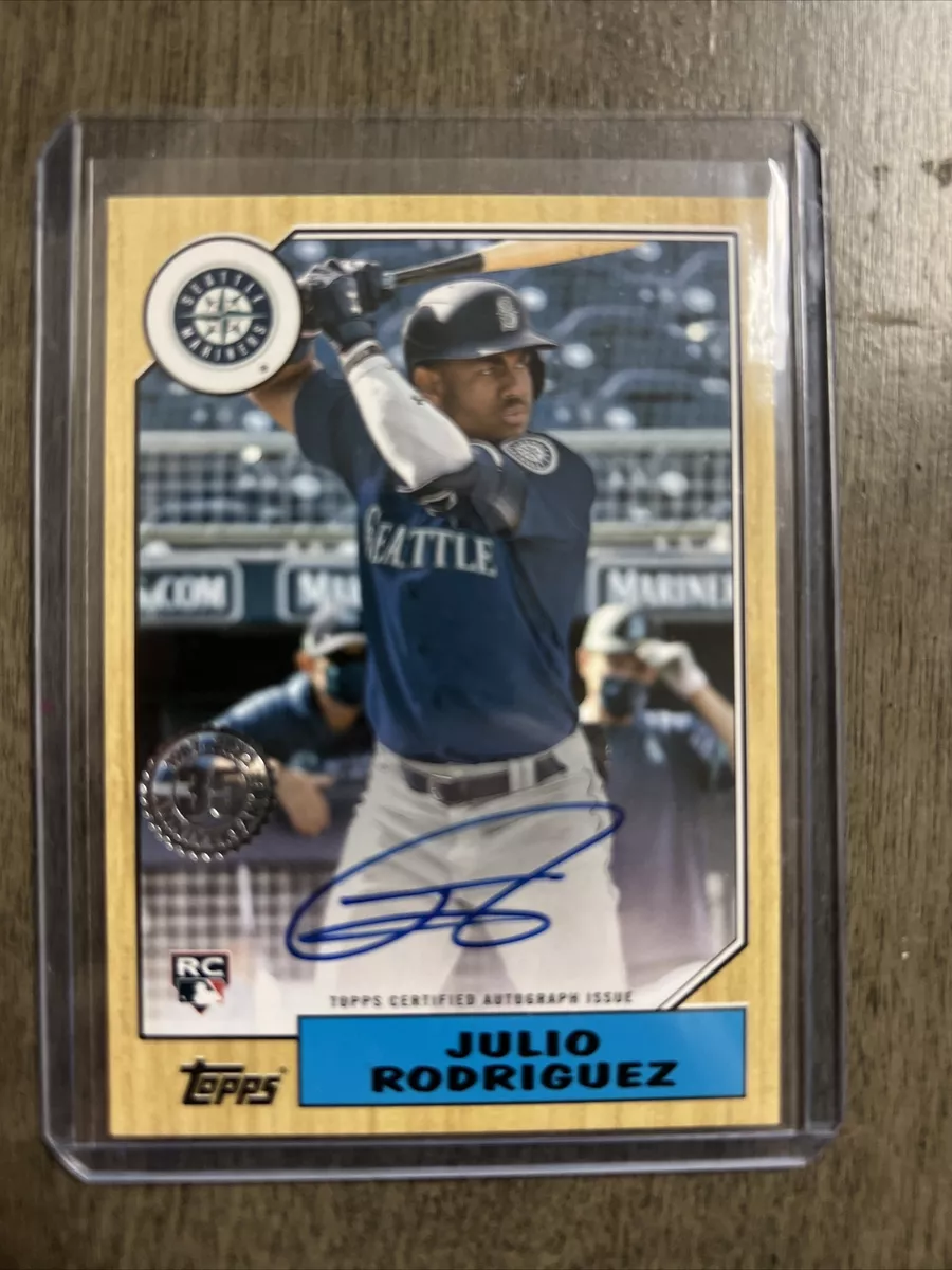 2022 Topps 1987 35th Anniversary Julio Rodriguez RC Rookie AUTO Mariners
