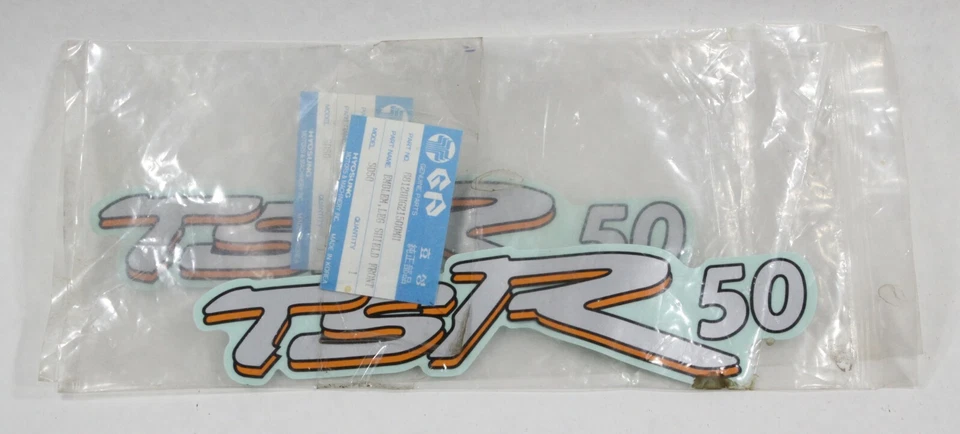 Pegatina emblema para scooter Hyosung (Tomos) "TSR 50" "TSR50" SD50 Foto 2 de 3