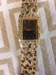 seiko gold nugget watch mens