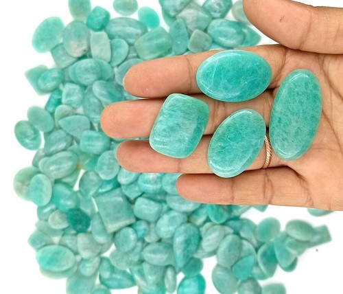 High Quality Natural Amazonite Cabochon. Amazonite for Jewelry Making 72356 - Picture 5 of 5