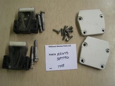 321673 387796 Johnson 70 HP 2 Stroke Lower Rubber Mount and Covers T48