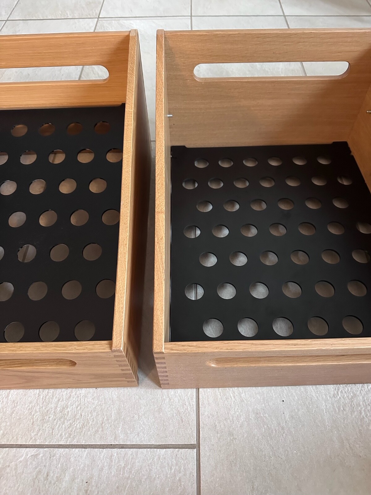 Brötchenschütte 2 Stück Holz