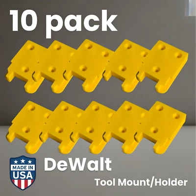 10 Pack Dewalt Tool Holder Tool hanger 20v Perfect fit Made In USA