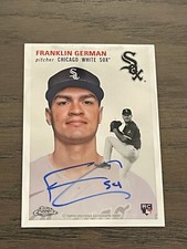 2023 Topps Chrome Platinum Franklin German Rookie Auto #CPA-FG White Sox