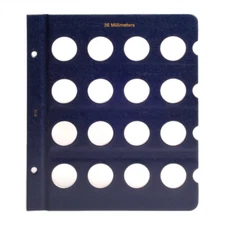 Blank Page for Whitman Classic Coin Albums - 26mm Openings