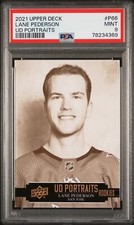 2021 Upper Deck Lane Pederson UD Portraits Rookie PSA 9 Sharks