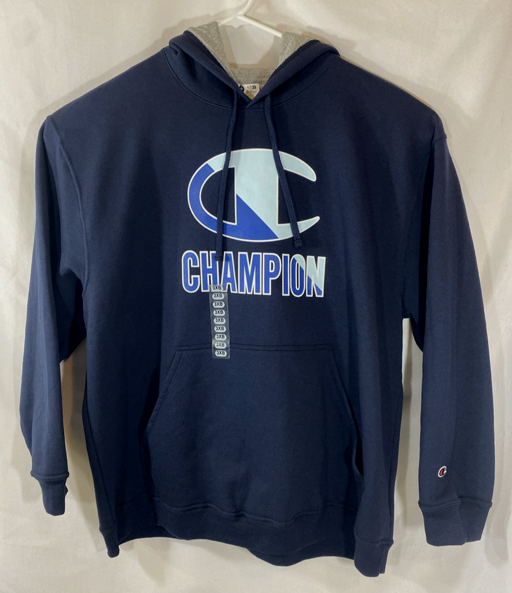 NWT Champion Men's Big Tall Powerblend Navy Blue Pullover Hoodie