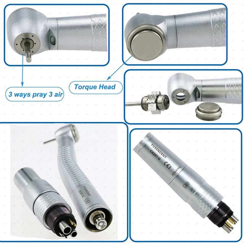 COXO Dental Handpiece Fiber Optic High Speed Turbine LED Coupler Fit KAVO NSK - Image 3 of 4