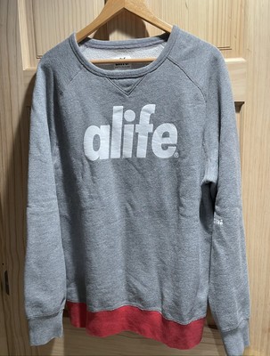 Men's XL Gray Alife Core Logo Crewneck 