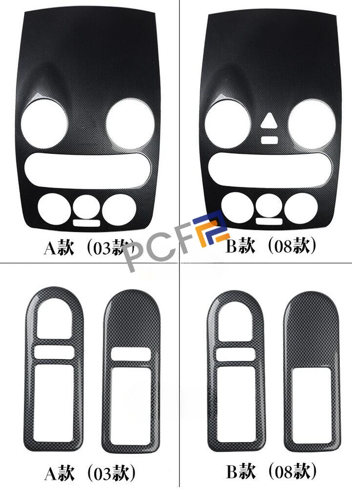 Kit de molduras decoración interior negro para Volkswagen Beetle 2003-2010 decoración marco Foto 3 de 4