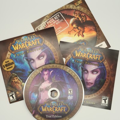 World of WarCraft 14-Day Trial Edition DVD-ROM Rare PC Mac Version