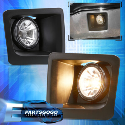 For 14-15 GMC Sierra 1500 Chrome Bumper Fog Lights Driving Lamps Pair Left+Right