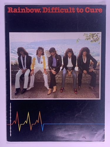 Rainbow Programme Ritchie Blackmore Original Difficult To Cure Europe Tour 1981