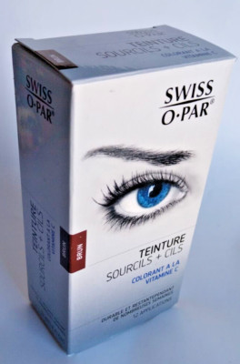 Swiss O-Par Augenbrauenfarbe und Wimpernfarbe Set, braun, für 12 Anwendungen
