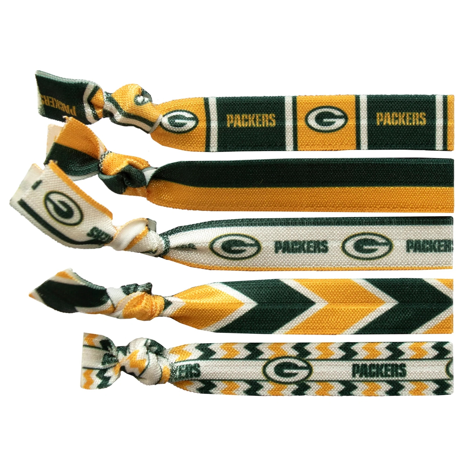 Резинка для волос с узлом Green Bay Packers 5 упаковок 2190₽