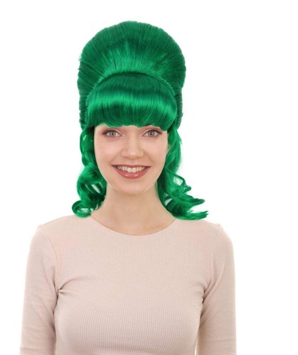 HPO Adult Women's Class 60's Brown Half Updo Wig with Ponytail, HW-7577 - Picture 38 of 65