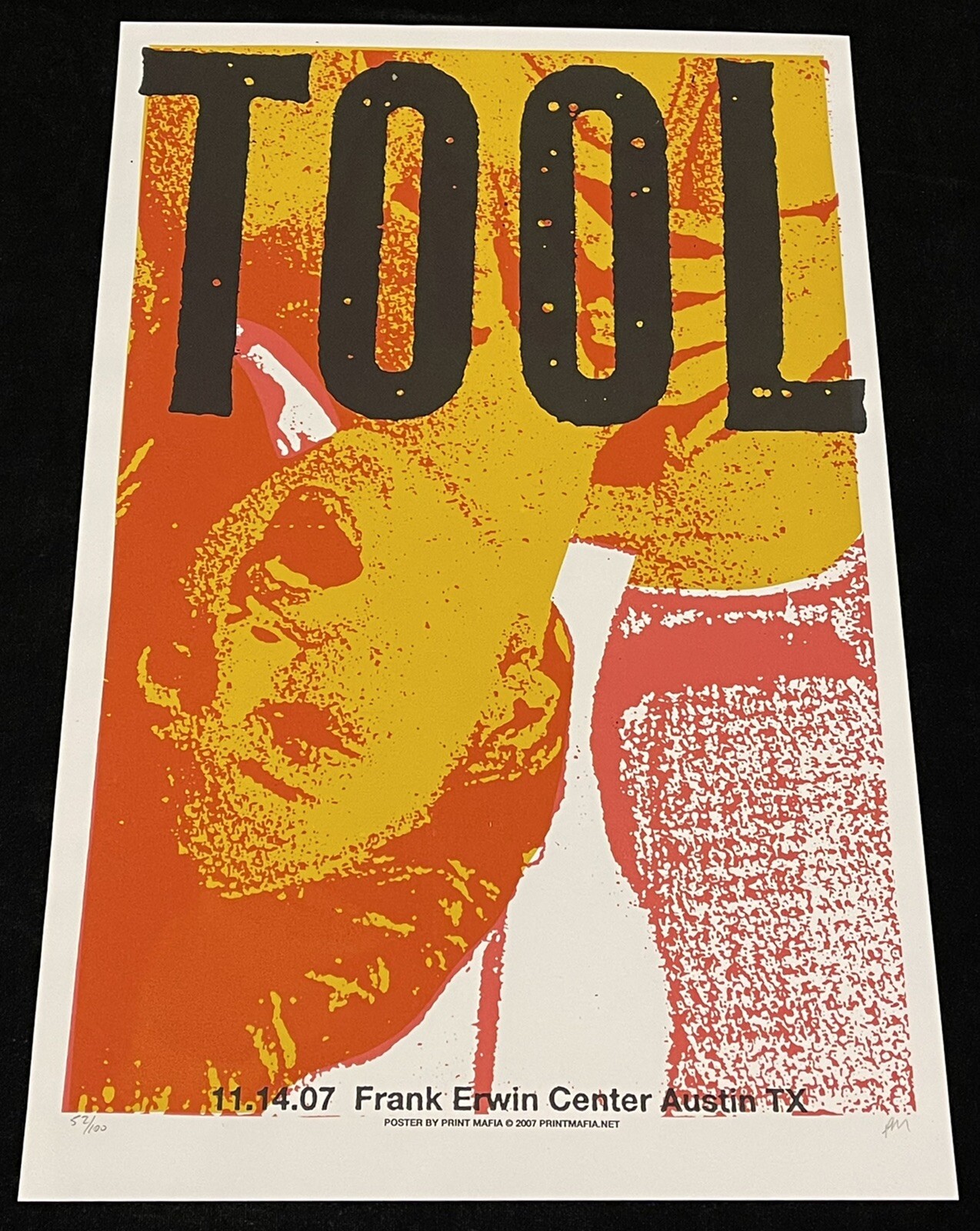 🔧TOOL Poster Print Mafia 11/14/07 Austin TX 2007 Tour RARE #52 out of 100 🔧. Available Now for 266.69