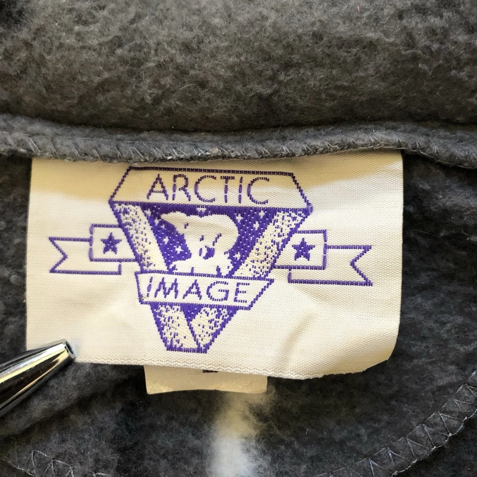 Vintage 90s Artic Image Sweater Fleece Full Zip Niagara Falls Jacket Mens Size L - Image 4 of 4