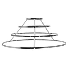 Lamp Shade Frame Wire Form, DIY Ceiling Light Fixture Bracket with 4 Size