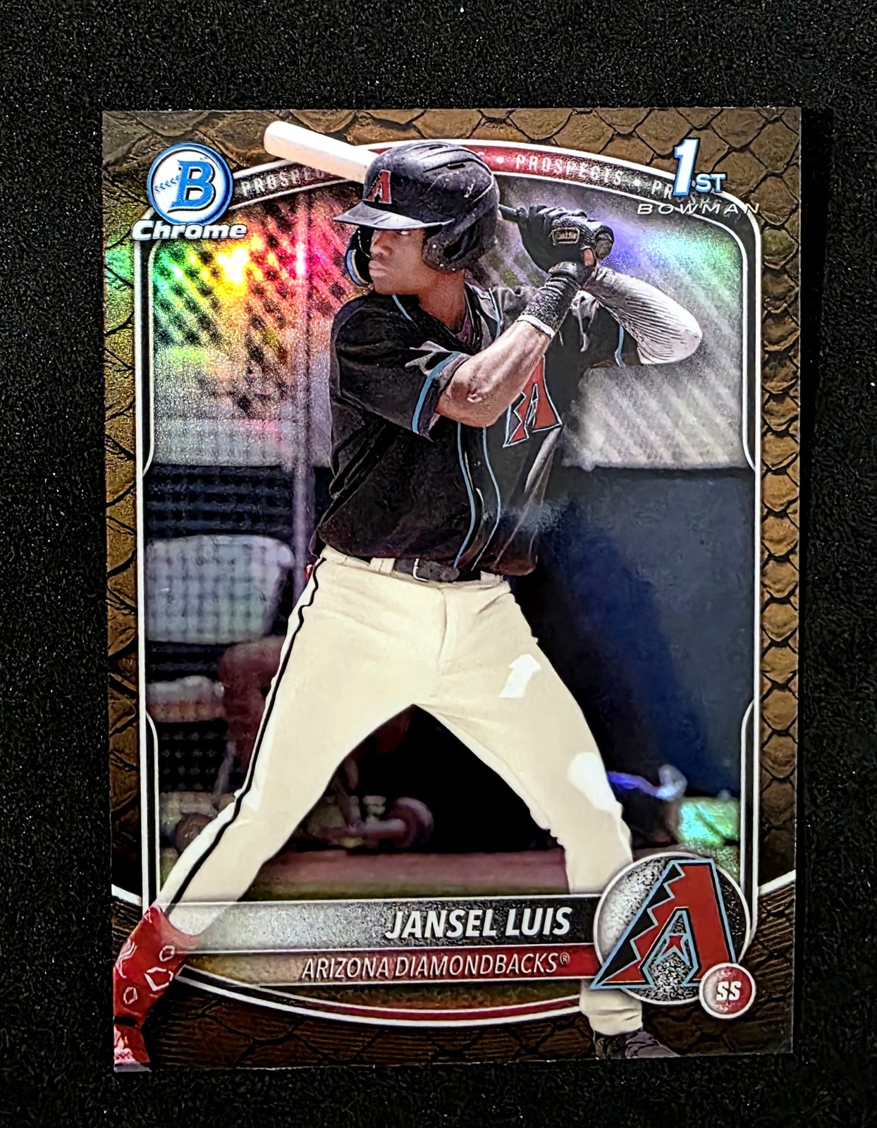 2025 Bowman #BCP-84 Jansel Luis 1st Chrome Prospects Reptilian Refractor