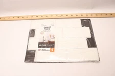 (4-Pk) Smart Tiles Metro Campagnola White Vinyl Peel & Stick Tiles SM1100G-04-QG