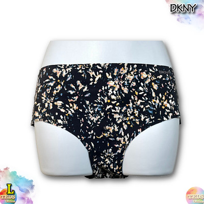NWOT DKNY Women's L Litewear Cut Anywear Hipster Underwear DK5028 Black