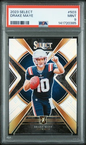 2023 PANINI SELECT #503 DRAKE MAYE ROOKIE RC PSA 9