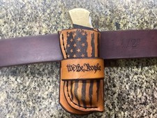 Leather Folding Knife Sheath Handmade Buck 112 Buscadero Sheath Only 