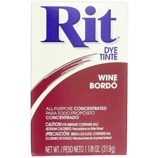 5 Pack Rit All-Purpose Powder Dye, Wine, 1.125 oz