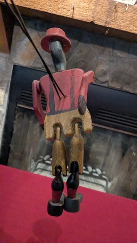 Antique Folk Art Wooden Jig Doll Handcrafted 12" Tall - Picture 6 of 9