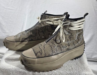 Converse Run Star Hike Snakeskin High Top Leather Snake Zip Lace 170056C Men