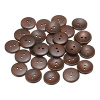 "30 StüCk 36L NäHknopf 7/8\" (23Mm) 2 LöCher FüR Kleidung Diy, Mittelbraun"